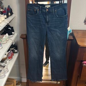 Madewell Women's Straight Leg Jeans - Dark Blue